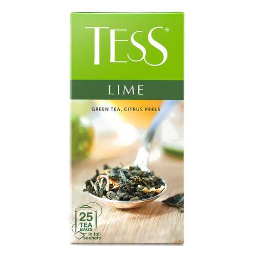 Чай зеленый Tess Lime 25 пакетиков в ЭССЕН