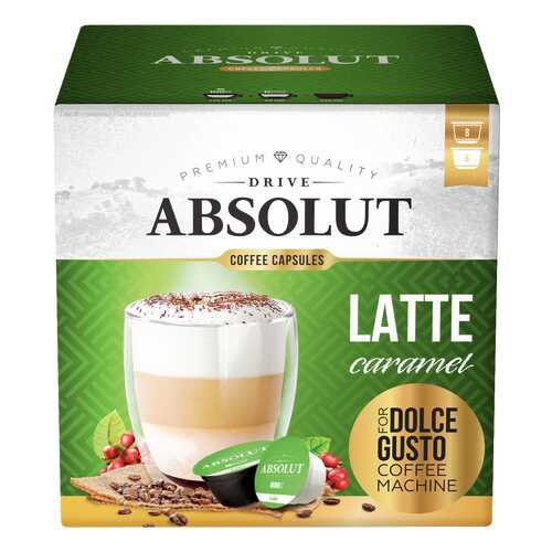 Кофе Absolut Drive Latte Caramel в капсулах для кофемашины Dolce Gusto 16 капсул в ЭССЕН