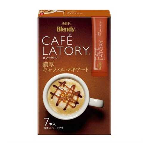 Кофе AGF Cafe Latory карамель-маккиато в стиках 7*11 г в ЭССЕН