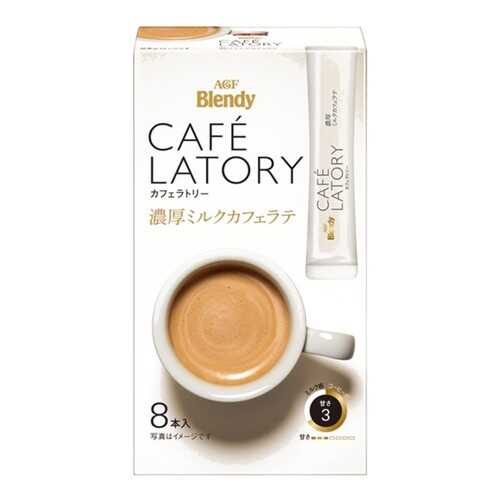 Кофе AGF Cafe Latory растворимый с молоком латте в стиках 8*10 г в ЭССЕН