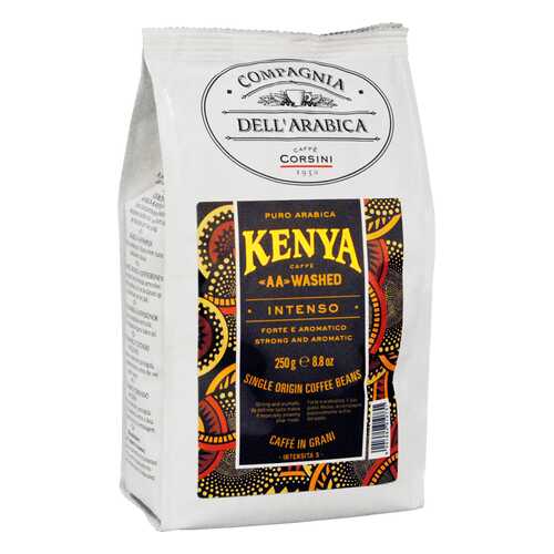 Кофе Compagnia Dell'Arabica Kenya AA Washed в зёрнах 250 г в ЭССЕН