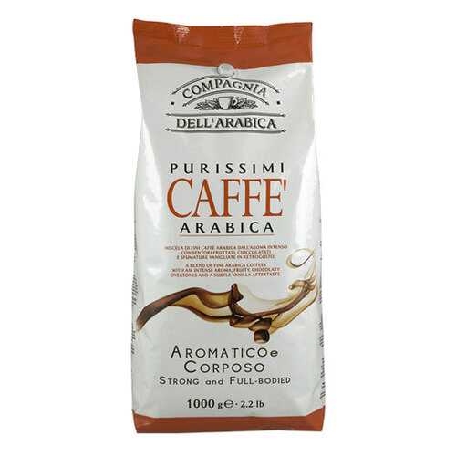 Кофе Compagnia Dell`Arabica Purissimi Arabica Aromatico Corposo в зернах 1 кг в ЭССЕН