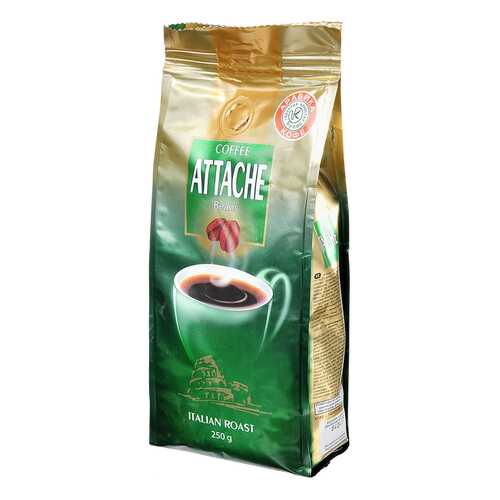 Кофе куппо Attache итальянской обжарки зерно 250 г в ЭССЕН