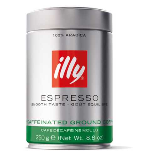 Кофе молотый ILLY deca без кофеина 250 г в ЭССЕН