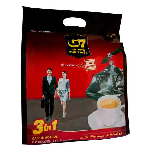 Кофе растворимый G7 3in1 50 пак*16 г в ЭССЕН
