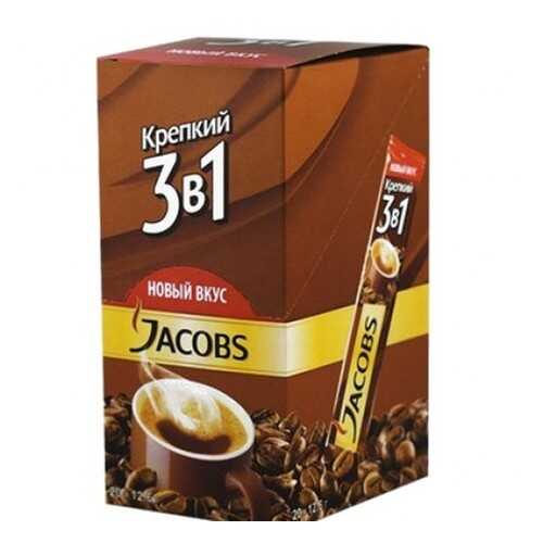 Кофе растворимый Jacobs 3в1 крепкий 24*12 г в ЭССЕН