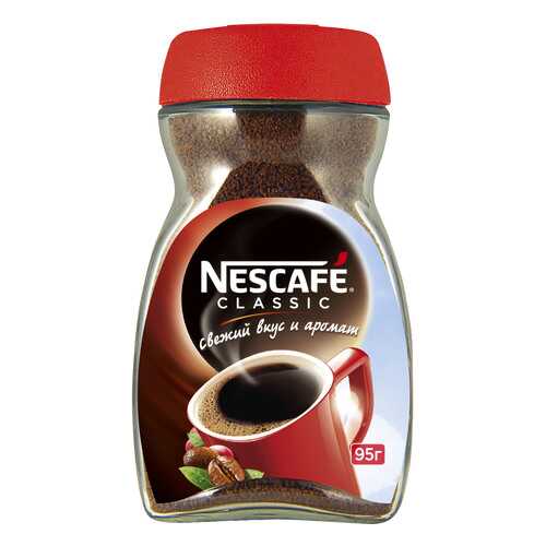 Кофе растворимый Nescafe Classic стеклянная банка 95 г в ЭССЕН