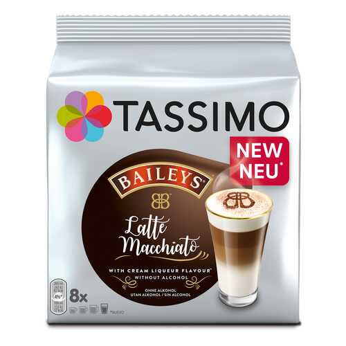Кофе в капсулах Tassimo Latte Macchiato Baileys 8 порций в ЭССЕН