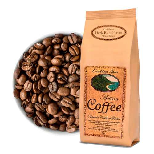Кофе в зернах Caribbean Spice Artisan Kosher Coffee Rum Grain ром 250 г в ЭССЕН