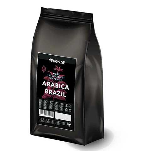 Кофе в зернах Veronese Arabica Brazil 50% арабика 50% робуста 1000 г в ЭССЕН