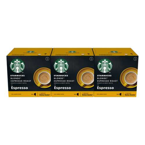 STARBUCKS Blonde Espresso Roast Капсулы для системы NESCAFE Dolce Gusto, 12 шт. в ЭССЕН