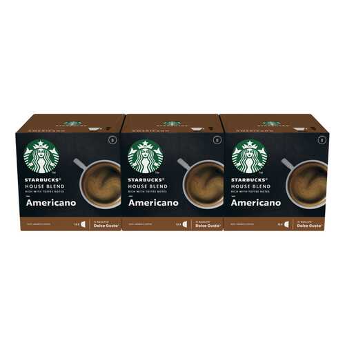 STARBUCKS House Blend Americano Капсулы для системы NESCAFE Dolce Gusto 12 шт в ЭССЕН