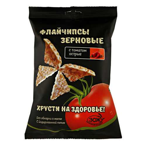 Флайчипсы зерновые с томатом острые 40 г в ЭССЕН