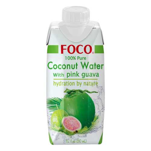 Вода кокосовая Foco с розовой гуавой 330 мл в ЭССЕН