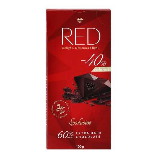 Шоколад Red Exclusive экстра темный какао 60% 100 г в ЭССЕН