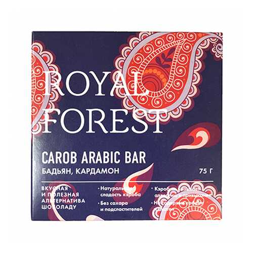 Шоколад Royal Forest Арабский с бадьяном и кардамоном 75г в ЭССЕН