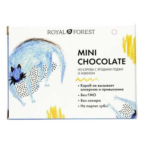 Шоколад Royal Forest из кэроба с ягодами годжи и изюмом 30г в ЭССЕН