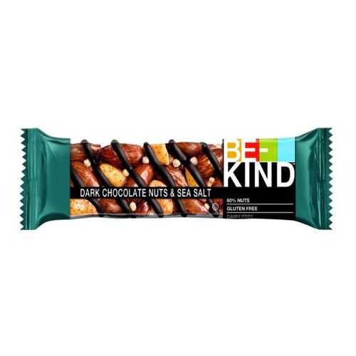 Ореховый батончик BE-Kind с горьким шоколадом и морской солью 40г в ЭССЕН