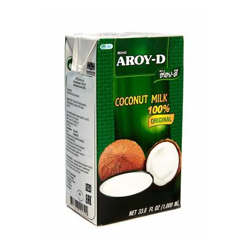Кокосовое молоко Aroy-D жирность 17-19% 1 л в ЭССЕН