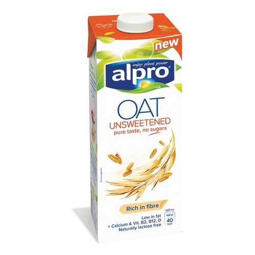 Напиток овсяный Alpro без сахара обогащенный кальцием и витаминами 1л Бельгия в ЭССЕН
