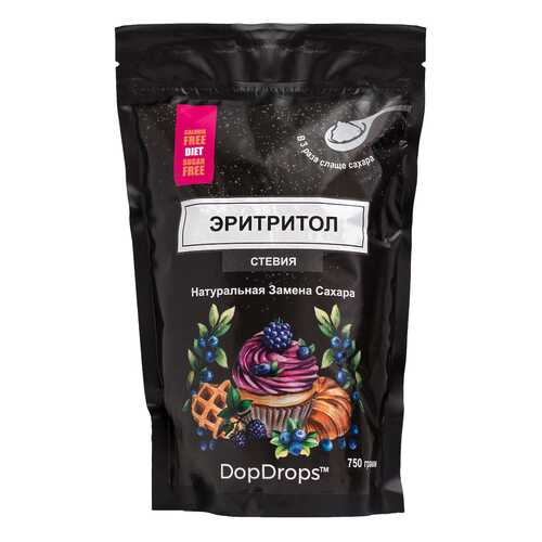 Эритритол/стевия DopDrops 3:1 750 г в ЭССЕН