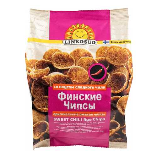 Чипсы ржаные Linkosuo финские со вкусом сладкого чили 120 г в ЭССЕН