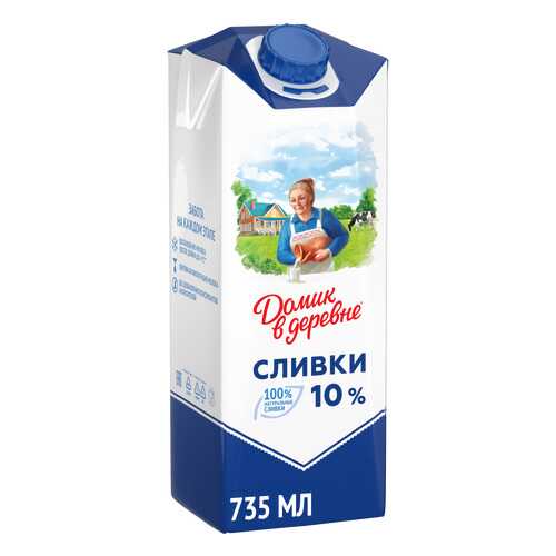 Сливки Домик в деревне 10% 750 г в ЭССЕН