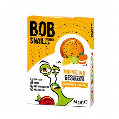 Мармелад фруктово-овощной Яблоко, манго, тыква, чиа Bob Snail 54 г в ЭССЕН