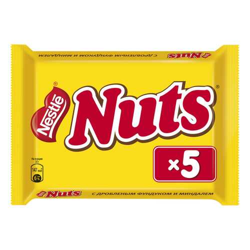 Батончик Nestle nuts с дробленым фундуком и миндалем 30 г 5 штук в ЭССЕН