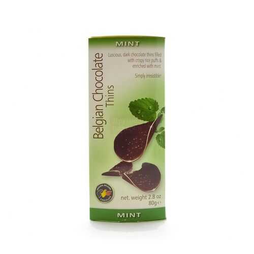 Шоколад BELGIAN CHOCOLATE Thins Mint 80г в ЭССЕН
