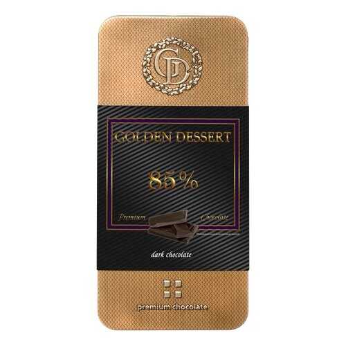 Шоколад Golden Dessert 85%, горький шоколад, 100 гр в ЭССЕН