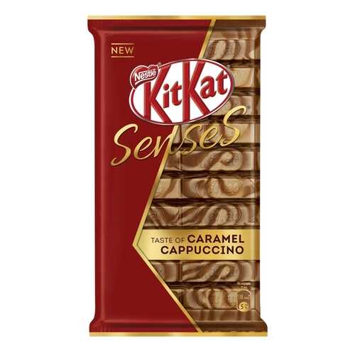 Шоколад Kit-Kat senses со вкусом капучино и карамели с хрустящей вафлей 112 г в ЭССЕН