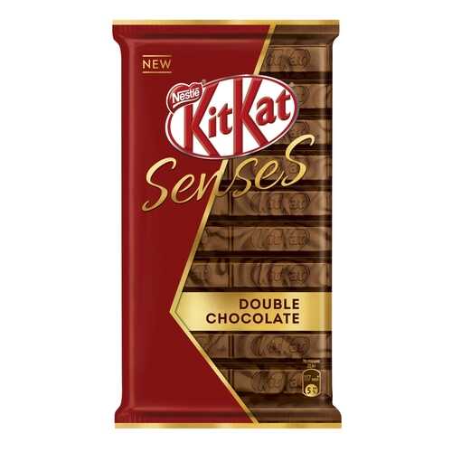 Шоколад молочный и темный Kit-Kat senses double chocolate с хрустящей вафлей 112 г в ЭССЕН