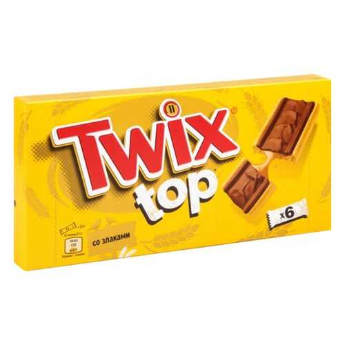 Шоколадный батончик Twix top в молочном шоколаде 21 г 6 штук в ЭССЕН