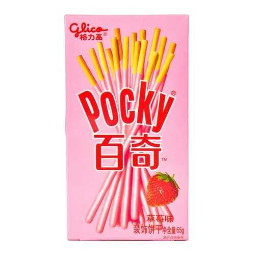 Палочки Glico Pocky со вкусом клубники 55 г в ЭССЕН