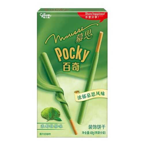 Палочки Glico Pocky со вкусом мусса из зеленого чая Матча 48 г в ЭССЕН