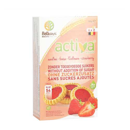 Печенье Activa клубничное без сахара 150 г в ЭССЕН