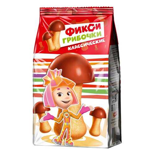 Печенье затяжное Фиксики грибочки классические 90 г в ЭССЕН