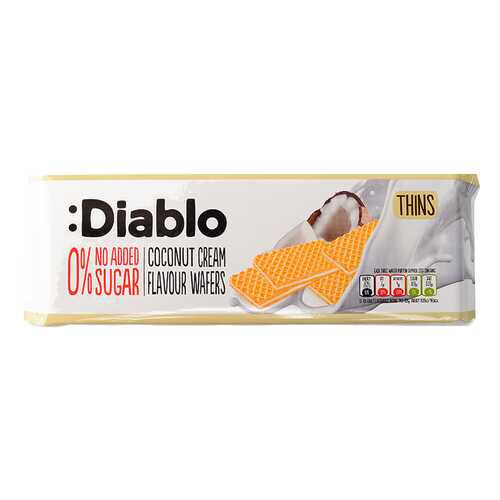 Вафли Diablo с кокосовым кремом без сахара 160 г в ЭССЕН