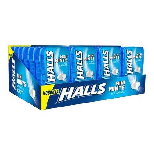 HALLS Mini Mints конфеты без сахара со вкусом мяты 12,5г по 24 шт в ЭССЕН