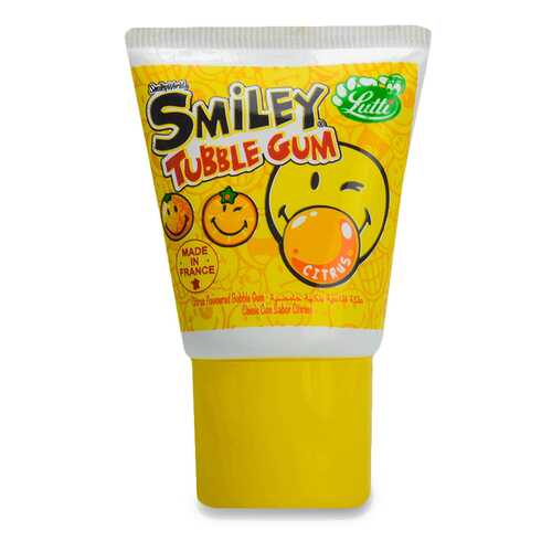 Жевательная резинка Lutti Tubble Gum Smiley (Citruc) 35г Франция в ЭССЕН