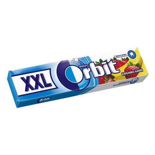 Жевательная резинка Orbit xxl с ароматом клубники/банана б/сахара 20.4 г в ЭССЕН