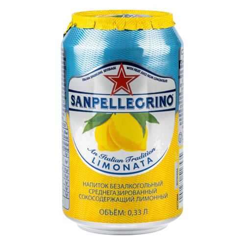 Напиток среднегазированный Sanpellegrino лимонный жестяная банка 0.33 л в ЭССЕН