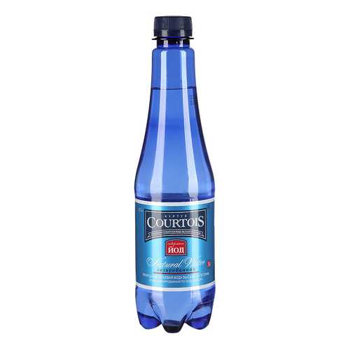 Вода Courtois йодированная питьевая газированная пластик 0.5 л 12 штук в упаковке в ЭССЕН